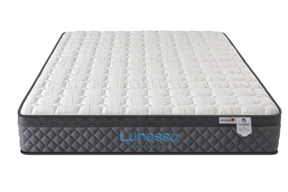 Orthopädische Luxus-Hybridmatratze für Rückenschläfer & Paare – Lunessa Sapphire mit 800 Taschenfedern & Kupferbezug