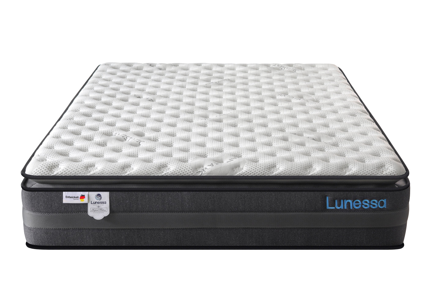 Lunessa Zenith – Premium Hybridmatratze mit Gel-Memory, Pillow-Top & AntiStress-Effekt